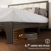 Charcoal Gray Platform Bed