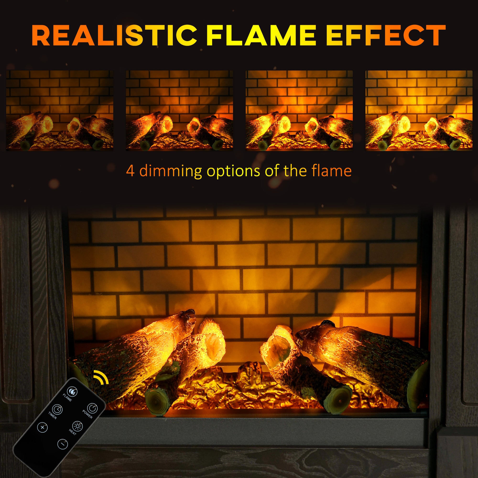 Modern Electric Fireplace Mantel