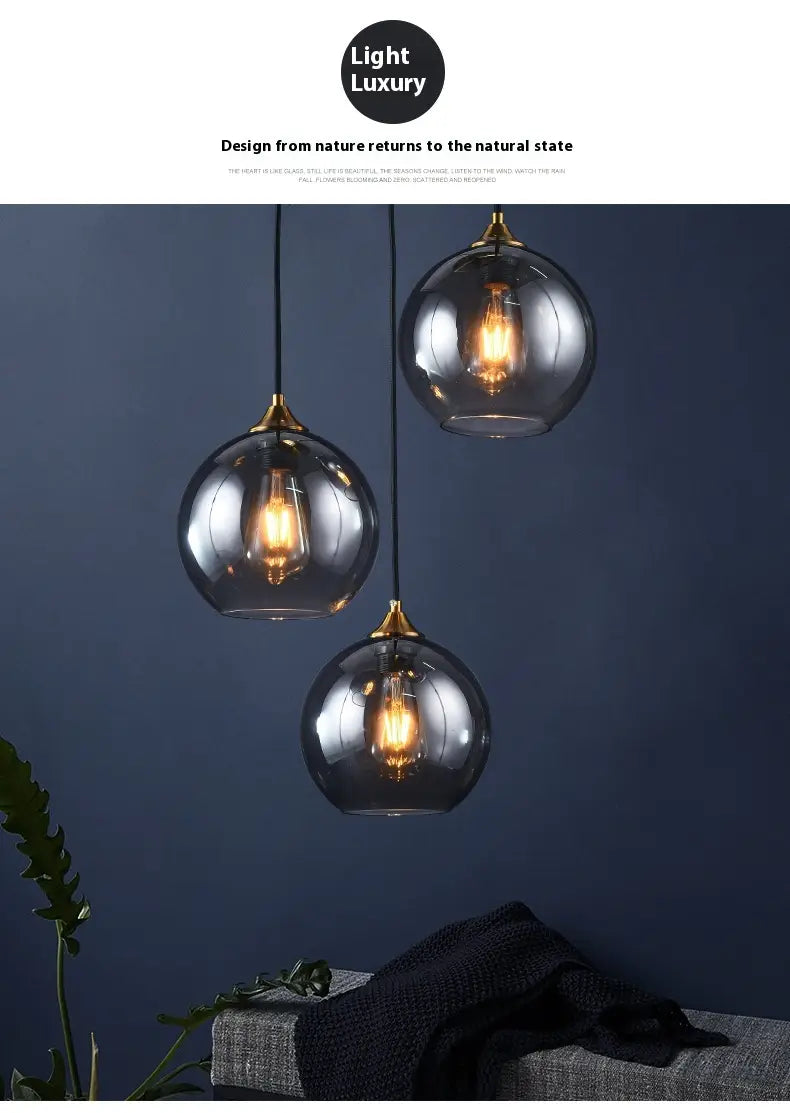 Dining Room Chandelier Bedroom Bedside Glass Chandelier