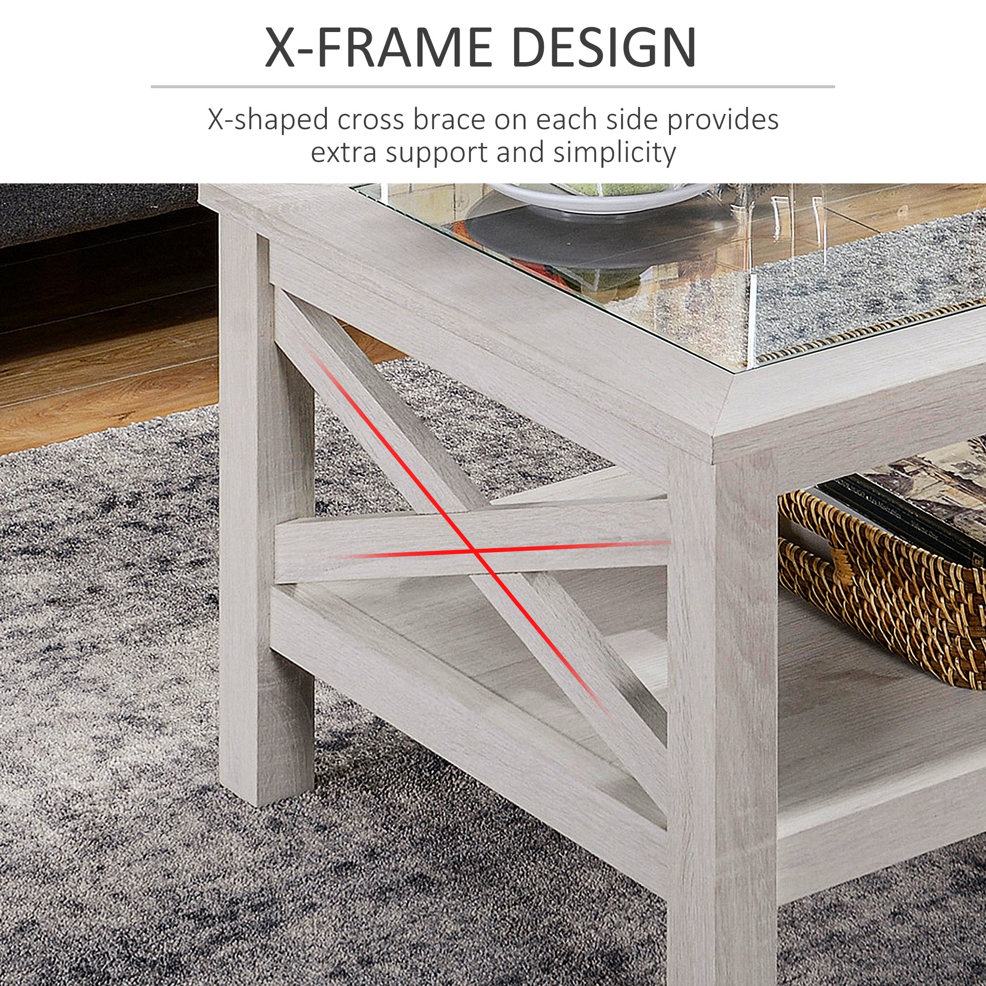 Glass Top Coffee Table