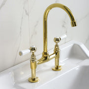 Gold Ceramic Handle Faucet