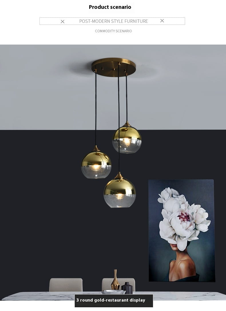 Dining Room Chandelier Bedroom Bedside Glass Chandelier