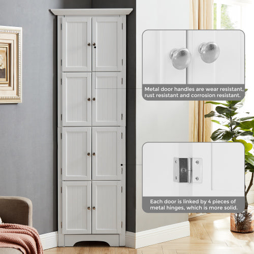 White Modern Storage Cabinet