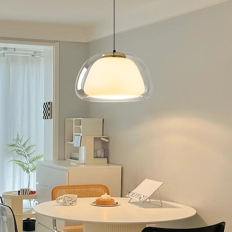 Cream Glass Chandelier