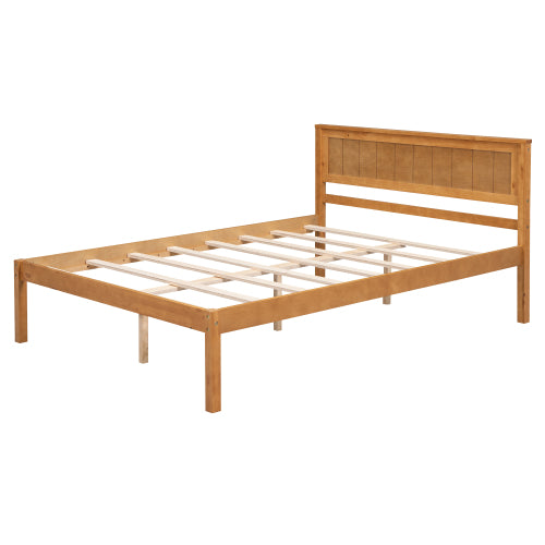 Oak Wood Platform Bed