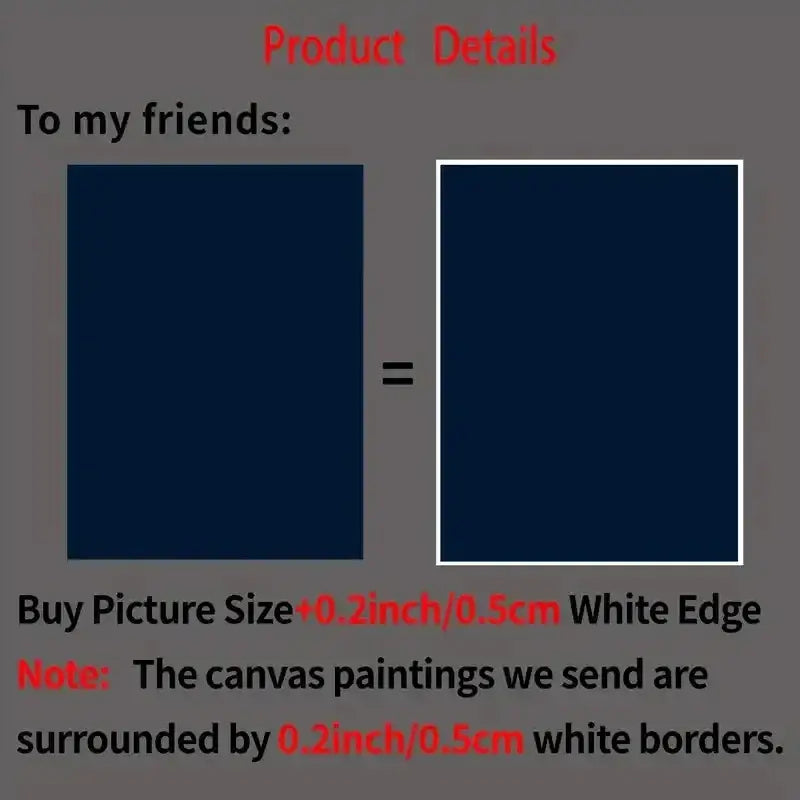 DecorBites blue beach cabin forest canvas wall art featuring dark navy canvas with a white border forest canvas design