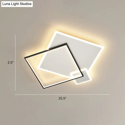 DecorBites™ DecorBites™ Iluminación brillante para el dormitorio en un conjunto: Lámpara de techo minimalista LED de metal empotrada 