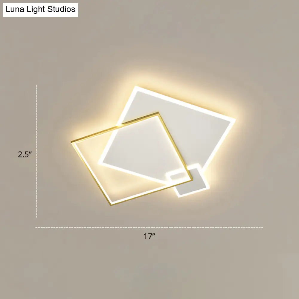 DecorBites™ DecorBites™ Iluminación brillante para el dormitorio en un conjunto: Lámpara de techo minimalista LED de metal empotrada 