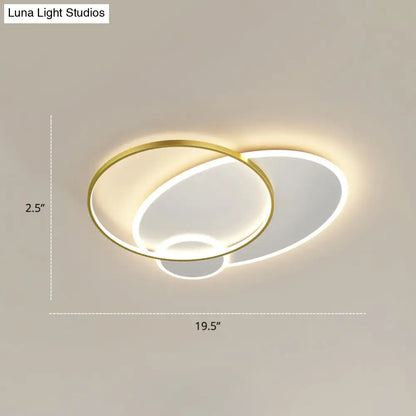 DecorBites™ DecorBites™ Iluminación brillante para el dormitorio en un conjunto: Lámpara de techo minimalista LED de metal empotrada 
