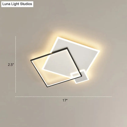 DecorBites™ DecorBites™ Iluminación brillante para el dormitorio en un conjunto: Lámpara de techo minimalista LED de metal empotrada 