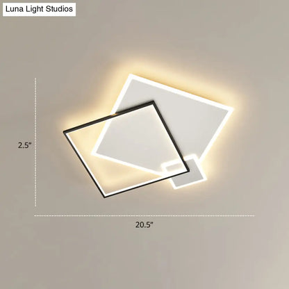 DecorBites™ DecorBites™ Iluminación brillante para el dormitorio en un conjunto: Lámpara de techo minimalista LED de metal empotrada 