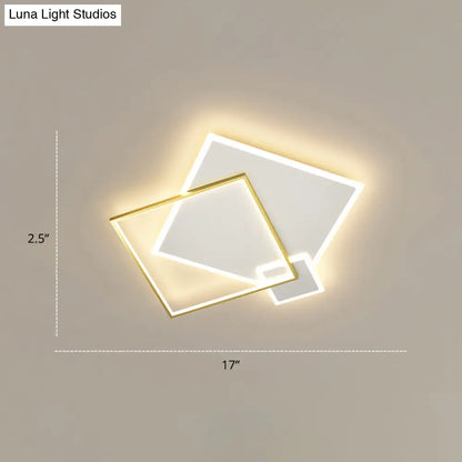 DecorBites™ DecorBites™ Iluminación brillante para el dormitorio en un conjunto: Lámpara de techo minimalista LED de metal empotrada 