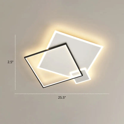 DecorBites™ DecorBites™ Iluminación brillante para el dormitorio en un conjunto: Lámpara de techo minimalista LED de metal empotrada 