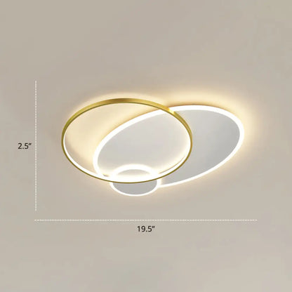 DecorBites™ DecorBites™ Iluminación brillante para el dormitorio en un conjunto: Lámpara de techo minimalista LED de metal empotrada 