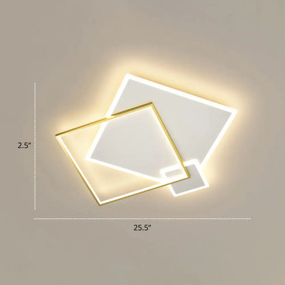 DecorBites™ DecorBites™ Iluminación brillante para el dormitorio en un conjunto: Lámpara de techo minimalista LED de metal empotrada 