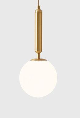 Iron Nordic Pendant Light Gold Glass Shade
