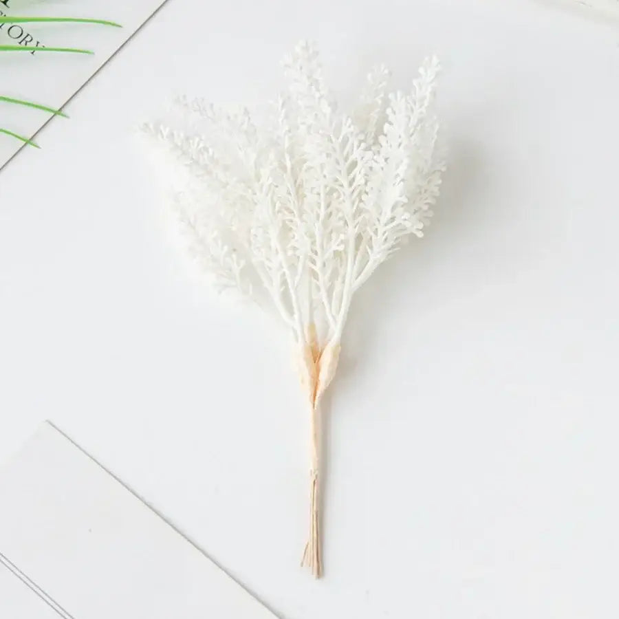 A delicate beige artificial plants decorbites golden wheat ear stems with feathery white leaves for living room decor