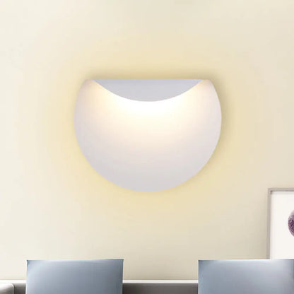 Aplique de pared DecorBites™ Bend Panel: Lámpara LED de aluminio sencilla para sala de estar, luz cálida/blanca.