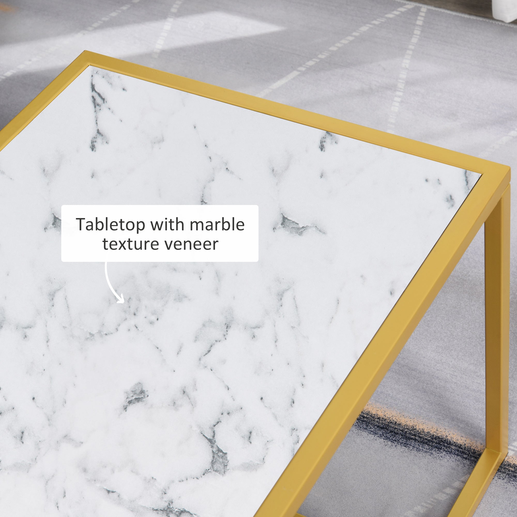 Marble Print Coffee Table