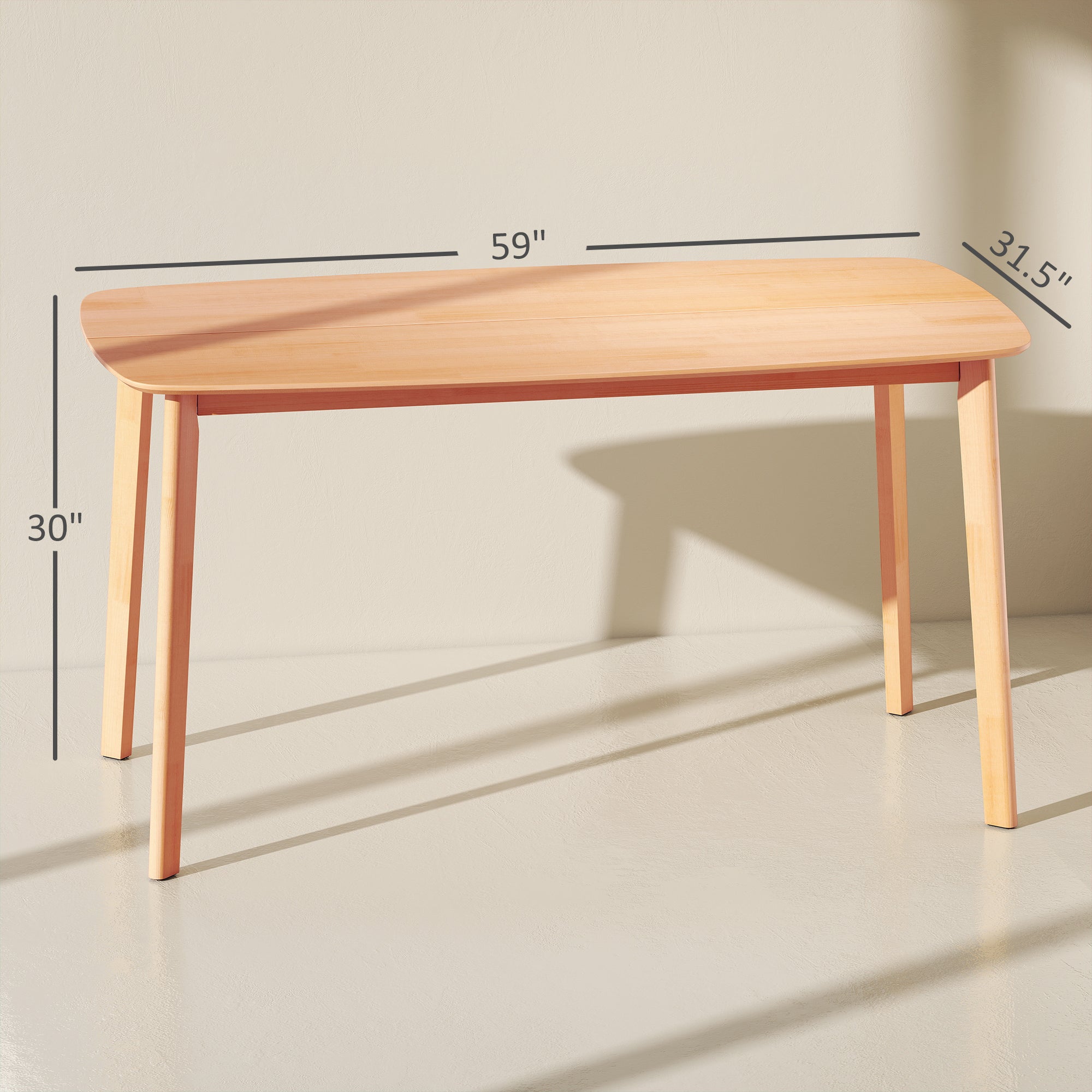 Natural Pine Rectangular Table