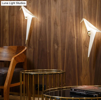 Bird Wall Sconce LED Acrylic Shade Light for Restaurant & Bedroom Decor