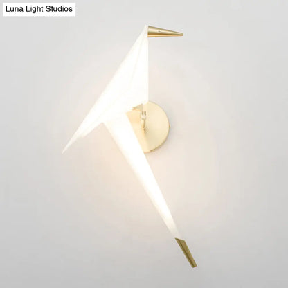 Bird Wall Sconce LED Acrylic Shade Light for Restaurant & Bedroom Decor