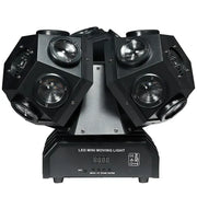 Black 18x10w rotating moving head light with multiple spotlight heads and digital display panel for stage and bar use