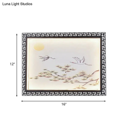 Black Aluminum LED Flush Wall Sconce for Elegant Room Decor