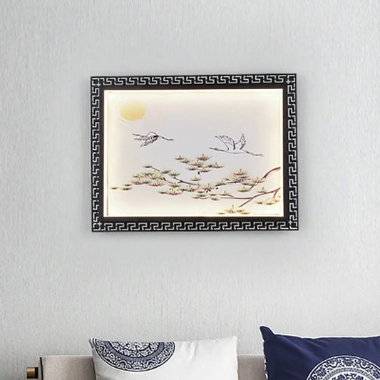 Black Aluminum LED Flush Wall Sconce for Elegant Room Decor