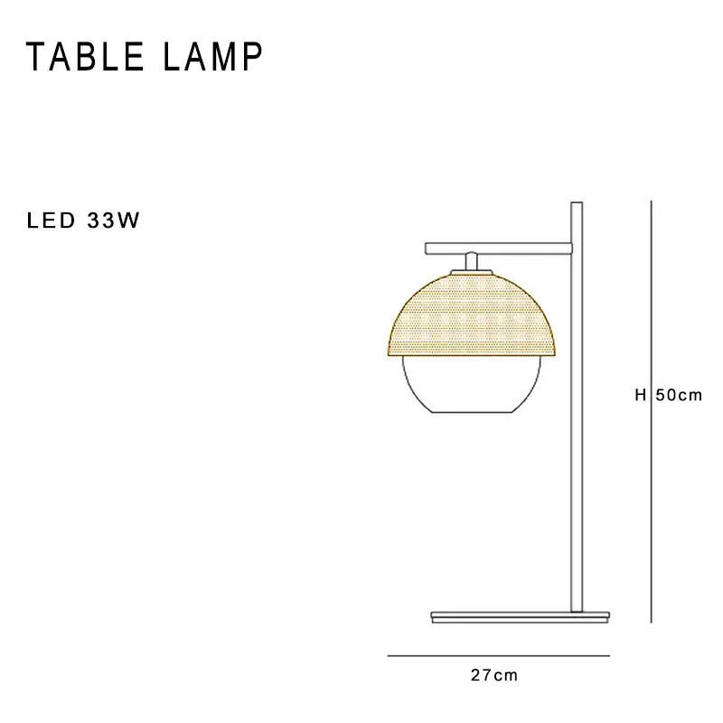 Black and brass mesh globe wall lamp with beige woven shade and slender black metal arm featuring led 33w bulb