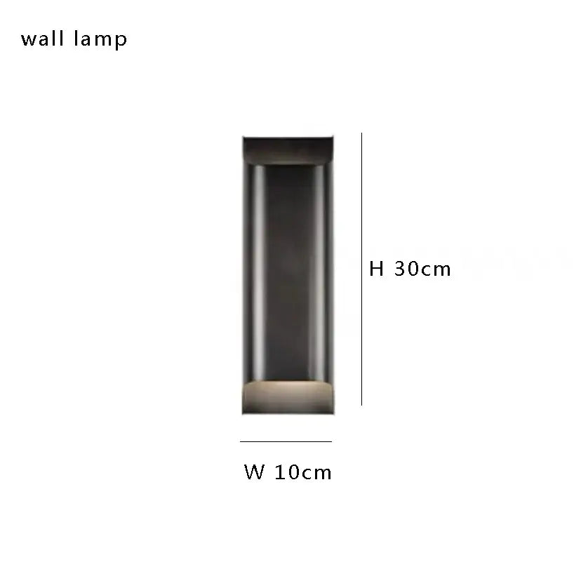 A sleek black metal arm wall lamp with a matte black rectangular design for luxury bedroom decorbites lighting
