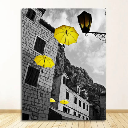 Black and White Nordic Landscape Canvas Set - Posters