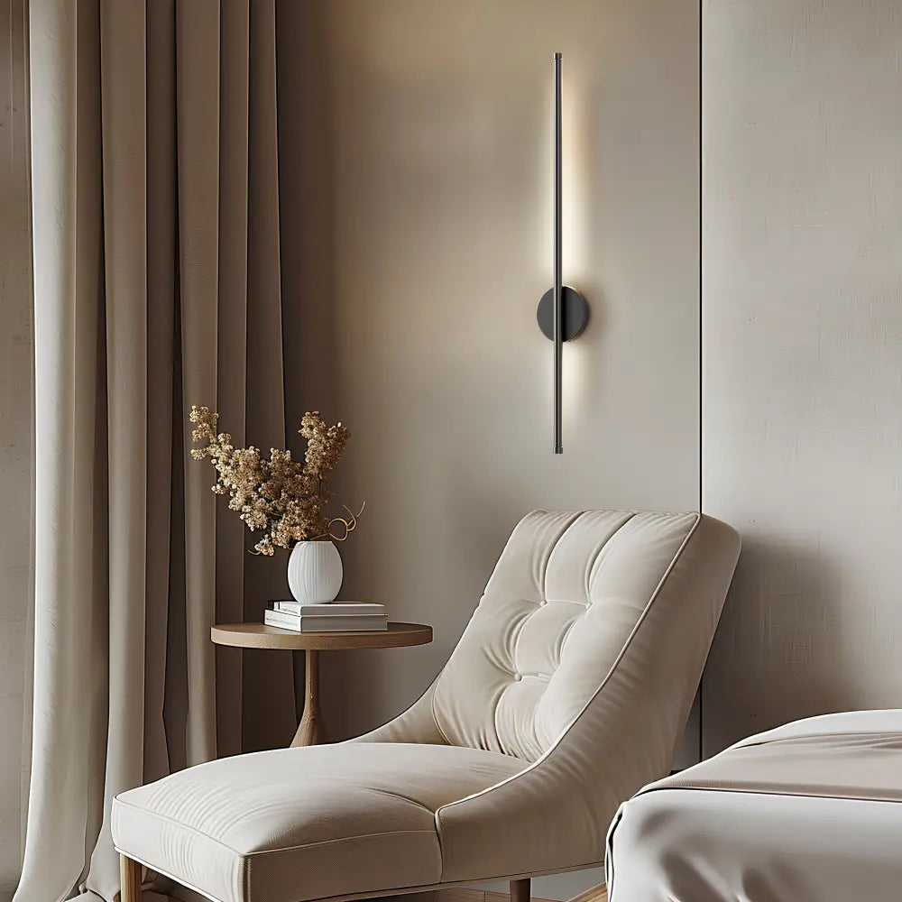 Decorbites™ black battery operated wall sconces set of 2 modern wall-mounted light fixtures for versatile lighting