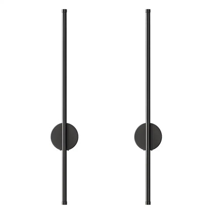 Two black battery operated door handles for DecorBites battery operated wall sconces set of 2