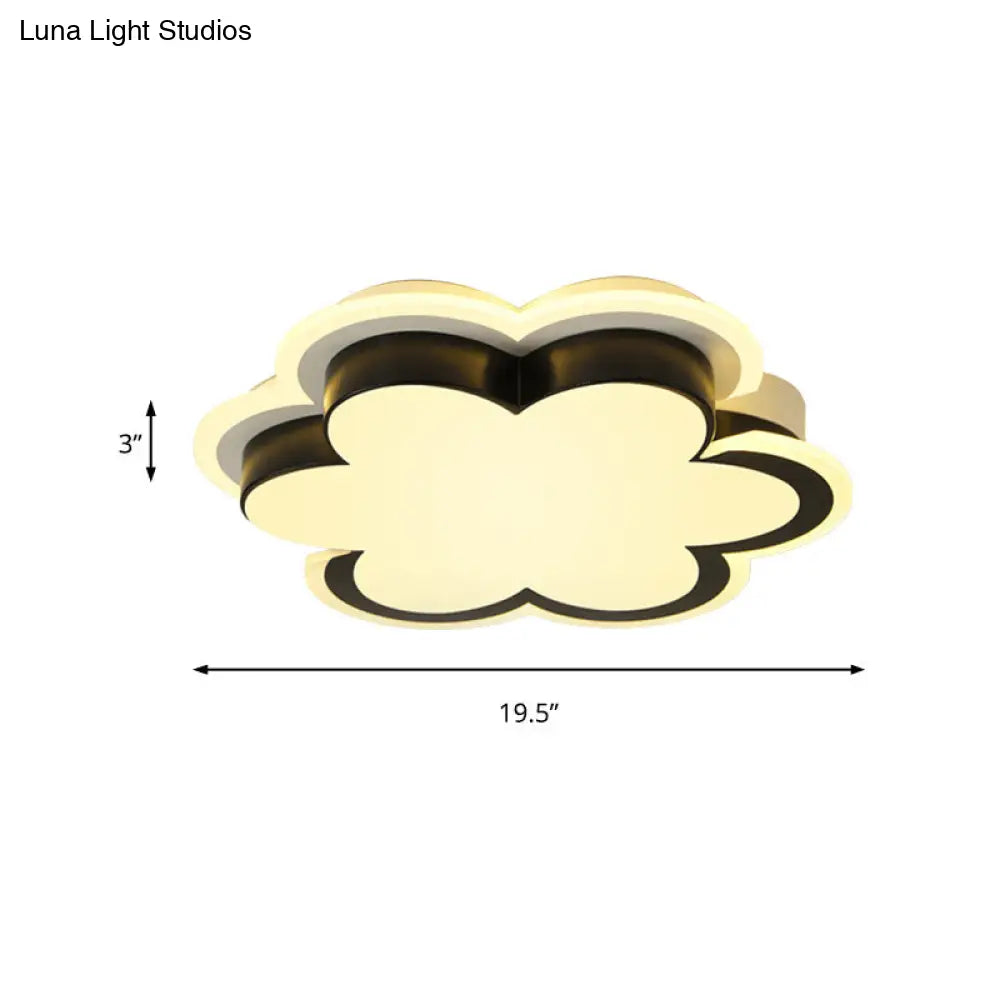 DecorBites™ DecorBites™ Black Blossom Acrylic Ceiling Light for Modern Corridor and Kitchen Spaces