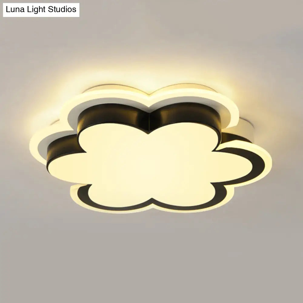 DecorBites™ DecorBites™ Black Blossom Acrylic Ceiling Light for Modern Corridor and Kitchen Spaces