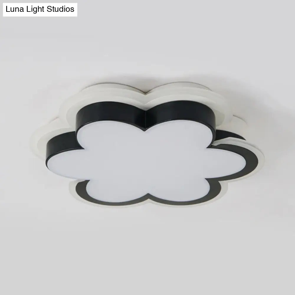 DecorBites™ DecorBites™ Black Blossom Acrylic Ceiling Light for Modern Corridor and Kitchen Spaces