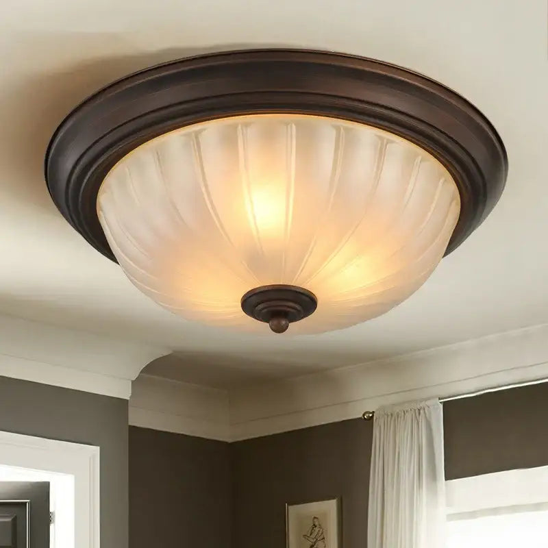 Black bronze ceiling light with frosted ribbed glass shade decorbites black bronze for kitchen and bedroom decor
