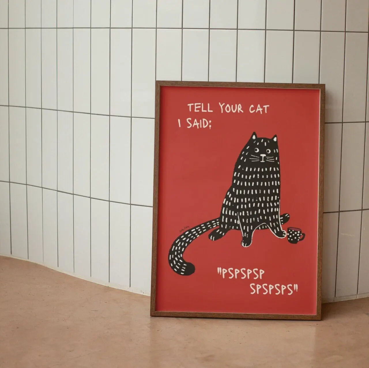 Black Cat Funny Animal Wall Art Canvas - 05 / 40x60cm - Posters
