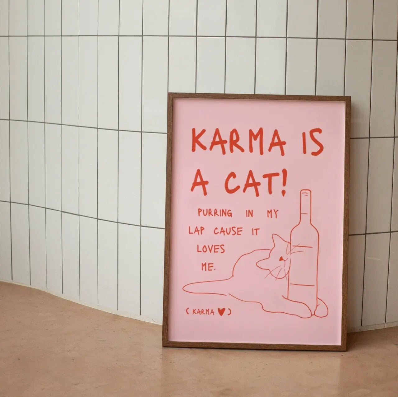 Black Cat Funny Animal Wall Art Canvas - 11 / 40x60cm - Posters