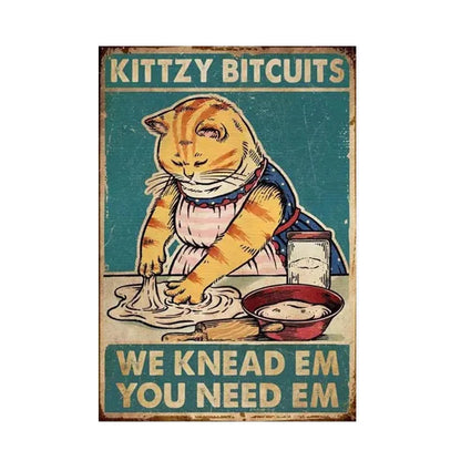 Black Cat Reading Music Poster for Home Decor - 7762 / 60x90cm No Frame - Posters