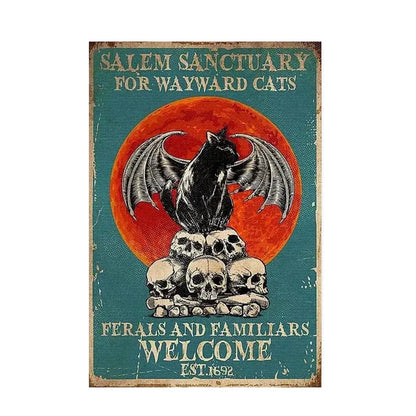 Black Cat Reading Music Poster for Home Decor - 7772 / 60x90cm No Frame - Posters