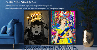 Black Cat Starry Night Canvas Wall Art - Posters