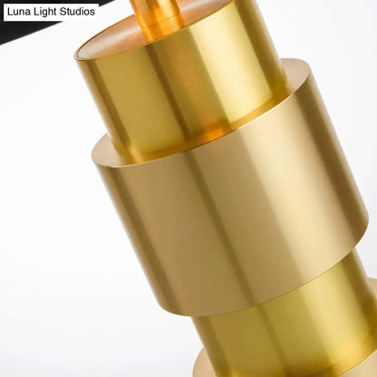 Black Desk Lamp with Fabric Drum Shade and Metal Base - Ideal Reading Light for Bedroom