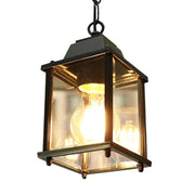 Black European Outdoor Lantern Pendant Light - Decorbites