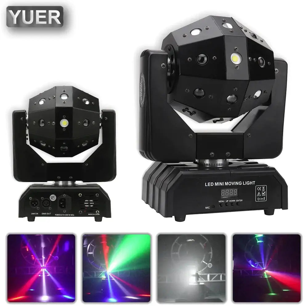 Black geometric led disco ball lights moving head with multi-faceted design and adjustable laser beams for nightclub stage decorbites disco ball