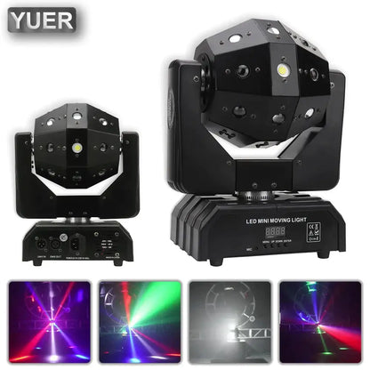 Black geometric led disco ball lights moving head with multi-faceted design and adjustable laser beams for nightclub stage decorbites disco ball