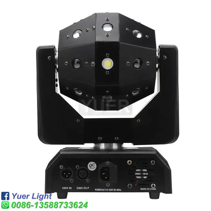 Black geometric led disco ball lights moving head nightclub stage light with dmx controlled ball lights led decorbites disco ball