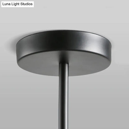 ديكوربايتس™ مصباح سقف LED أبيض زجاجي أسود/ذهبي على شكل كرة بتصميم ما بعد الحداثة، مكون من مصباحين مع قضيب منحني