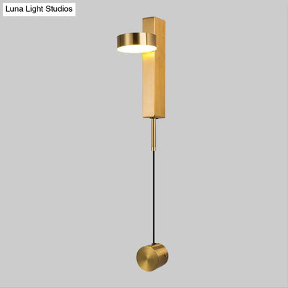 ديكوربايتس™ - مصباح حائط LED أسود/ذهبي - تركيب جداري معدني أنيق وعصري